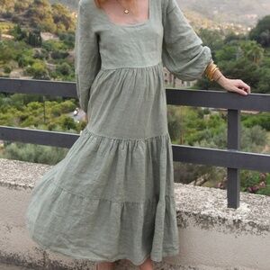 Beachwood Baby The Ava Dress // Sage